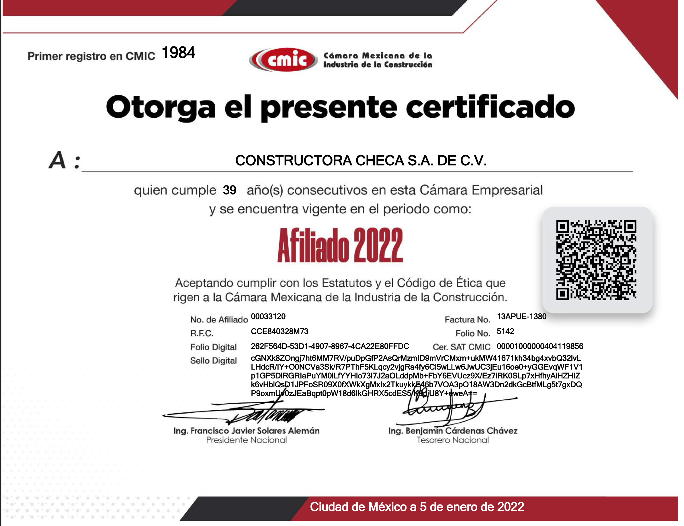 Constructora Checa en obra